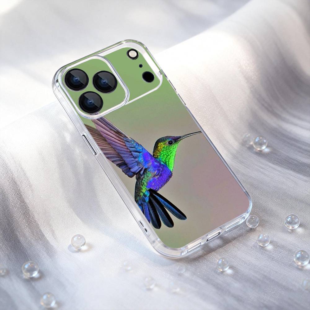 Bird Hummingbird Phone Case For iPhone 17,16,15,14,13,12,11,Pro,XS,Max,XR,Plus,E,SE4,Mini Shockproof Soft Cover Transport
