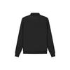 Fear of God Essentials SS21 Long Sleeve French Terry Polo Unisex Tops Black FOG-SS21-626