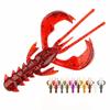 20pcs/box UV Active Fishing Lure Floating Agile Shrimp Lure Wobbler Soft Baits  Octopus Fishing