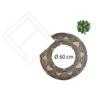 Tapis rond jute motif "Livin" diamètre 120 cm Atmosphera - Tapis rond jute motif 2 D120 cm