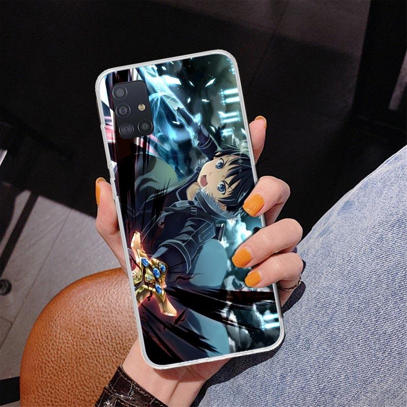 Sword Art Online Anime Phone Case For Samsung Galaxy A52 A32 A22 A12 A51 A31 A50S A30S A20S A10S Note 20 Ultra 10 Plus S10 A72 A
