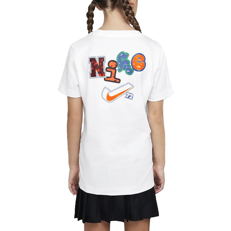 Nike Cotton Soft Lightweight Comfortable Short Sleeve T-Shirt Unisex Tops White FZ5169100