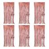 6Pcs Transparent Stage Background Curtains For Birthday Party Wedding Decoration Easy To Hanging Ornament