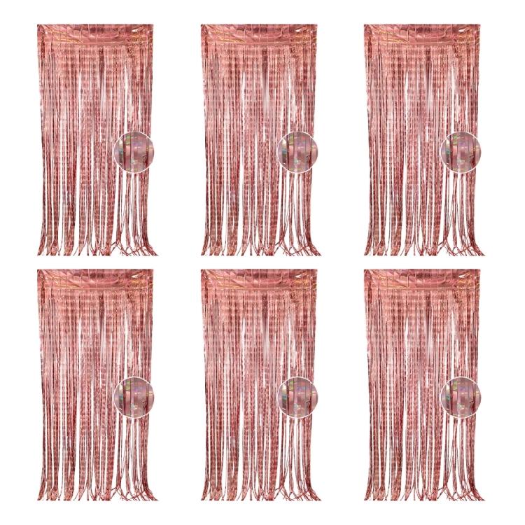 6Pcs Transparent Stage Background Curtains For Birthday Party Wedding Decoration Easy To Hanging Ornament