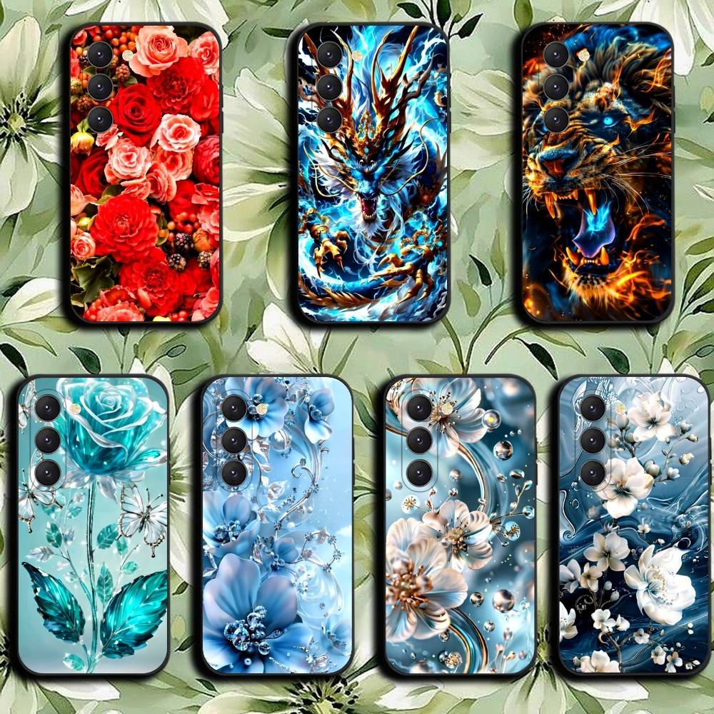 2016 Luxury Flower B Phone Case For Samsung Galaxy A52 A42 A32 A22 A12 A02S A72 A73 A51 A41 A31 A21S A71 A40 A30S A20S