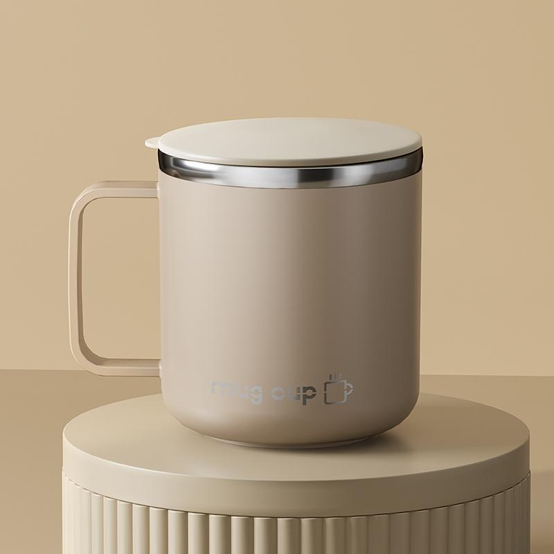 

400 мл/13,5 унций чашка для молока и кофе из нержавеющей стали с двойными стенками, термоизолированные кружки и стаканы для воды, металлическая кружка для кофе 400ml