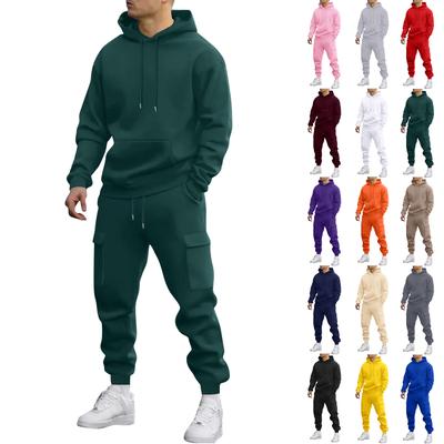 Men's Sweatshirt Suit Men's Solid Color Casual Sports Suit Sweatshirt Suit