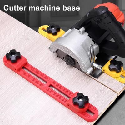 Guia de Base Ajustável para Máquina de Corte Guia Ajustável para Serra Circular Elétrica Fresagem Posicionamento Grampo Base para Máquina de Corte de Precisão