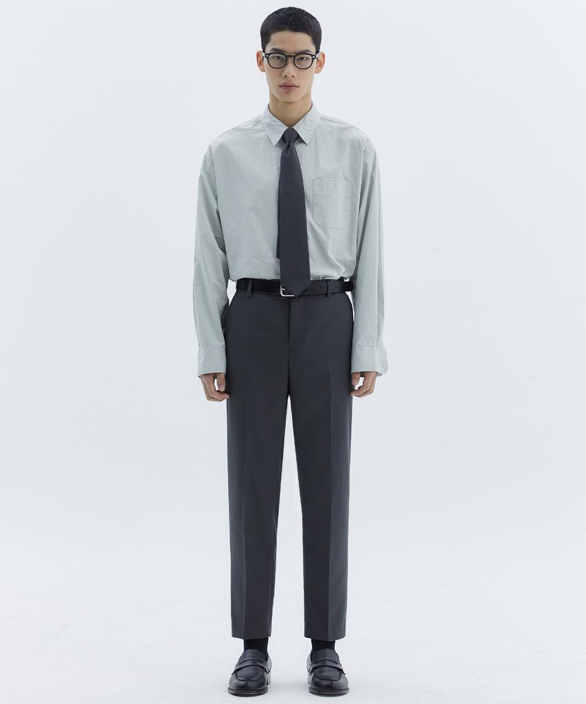 TRIP LE SENS Custom Basic Tapered Slacks_Brown