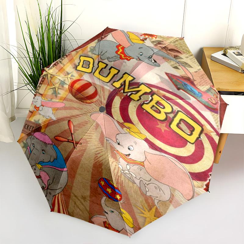 Dumbo Circus Folding Umbrella Suitable For All Seasons Durable Sun Umbrella Outdoor Travel Umbrella