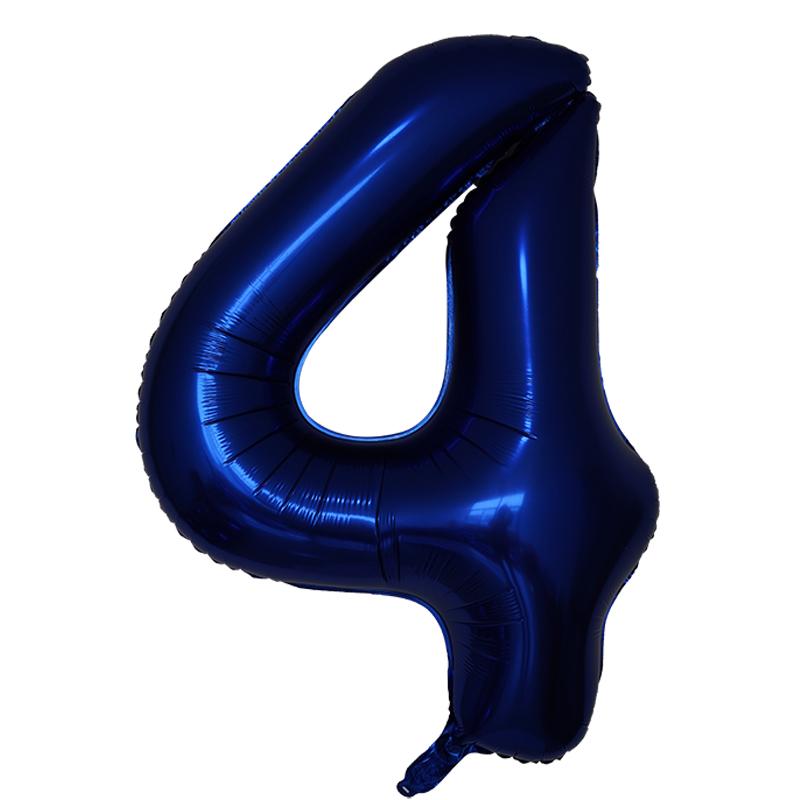 40 Zoll Dunkelblau Zahlen Folienballon 0-9 Digital Globos Kinder Geburtstagsfeier Dekoration Babyparty Spielzeug Kinder Abschlussgeschenke