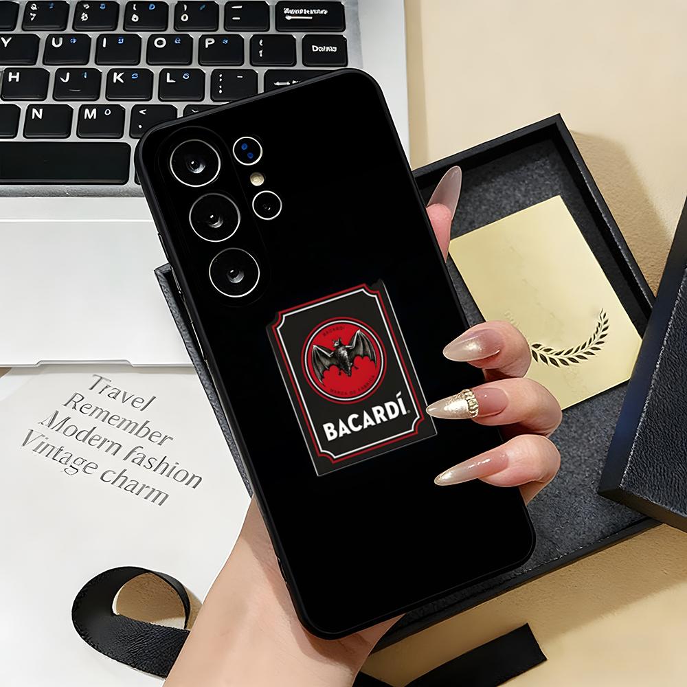 

B-Bacardi Phone Case For Samsung S26 S25 S24 FE S23 S22 S21 Plus S20 Ultra Note20Ultra Black Soft Shell Galaxy S25 Plus
