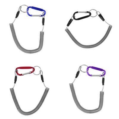 Angeln Lanyard Bootfahren Seil gewickelt Fisch Pole Rod schützende Stahl Linie Tackle