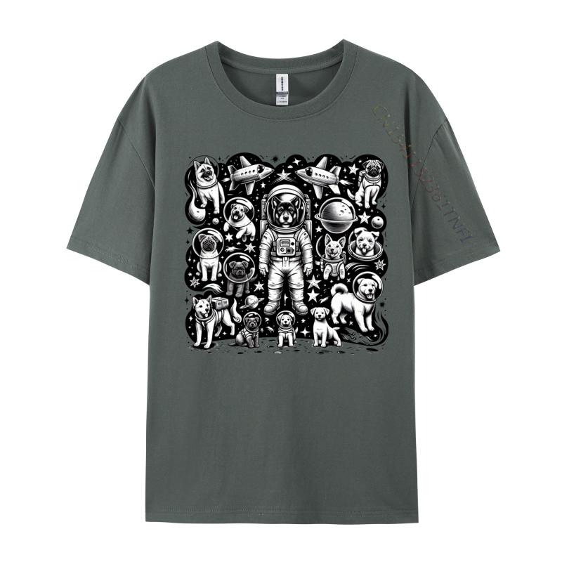 Galaxy Full Of Dogs And Spaceships Tshirts Latest Camisa T Shirts Student Tops Shirt Tshirts Novelty