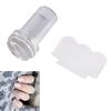 Fashionable Transparent Silicone Nail Polish Transfer Stamper & Scraper Set Manicure Tool