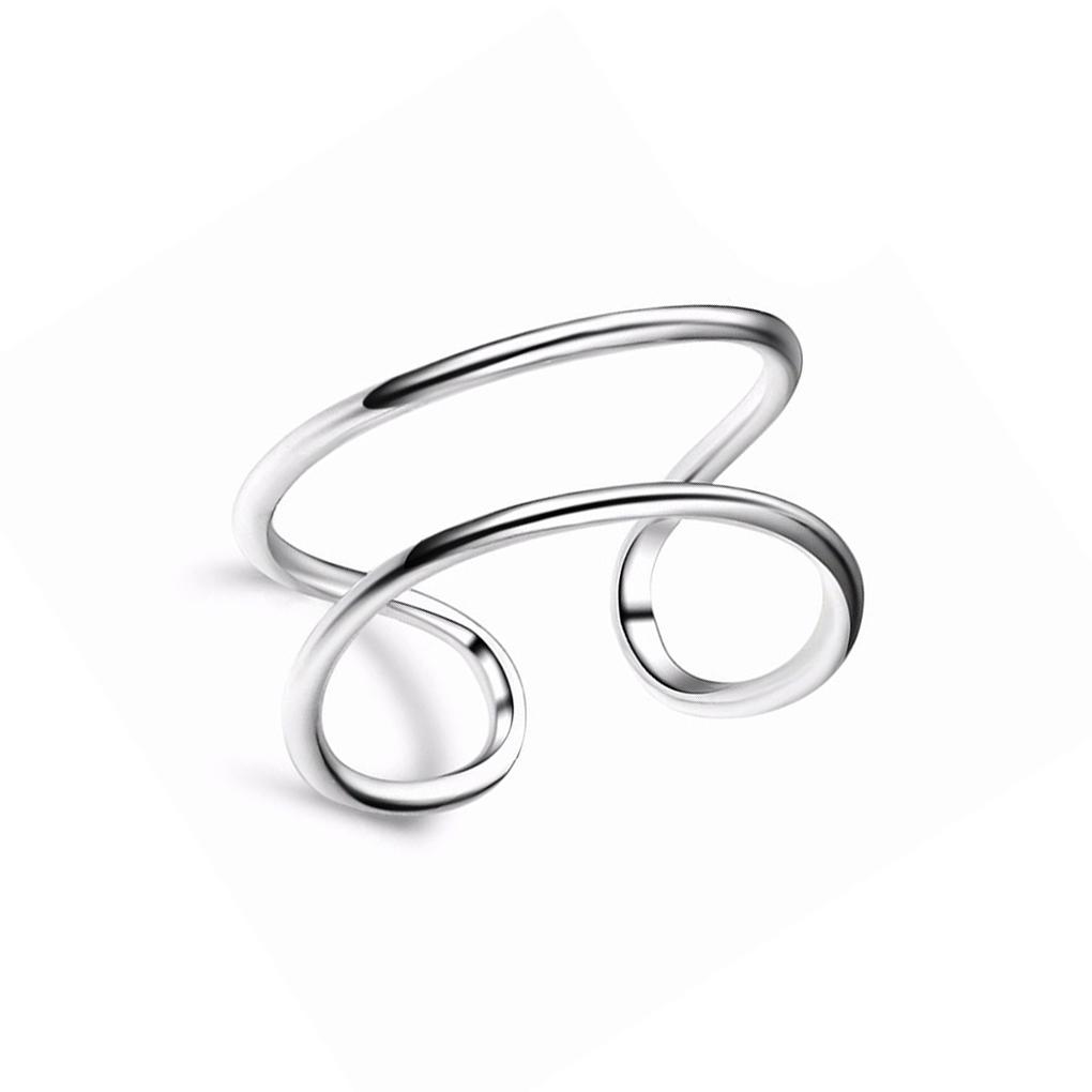 Women Rings Wedding Engagement Party Traveling Adjustable Fashion Open Ring Portable Jewelry Decor Birthday Gift