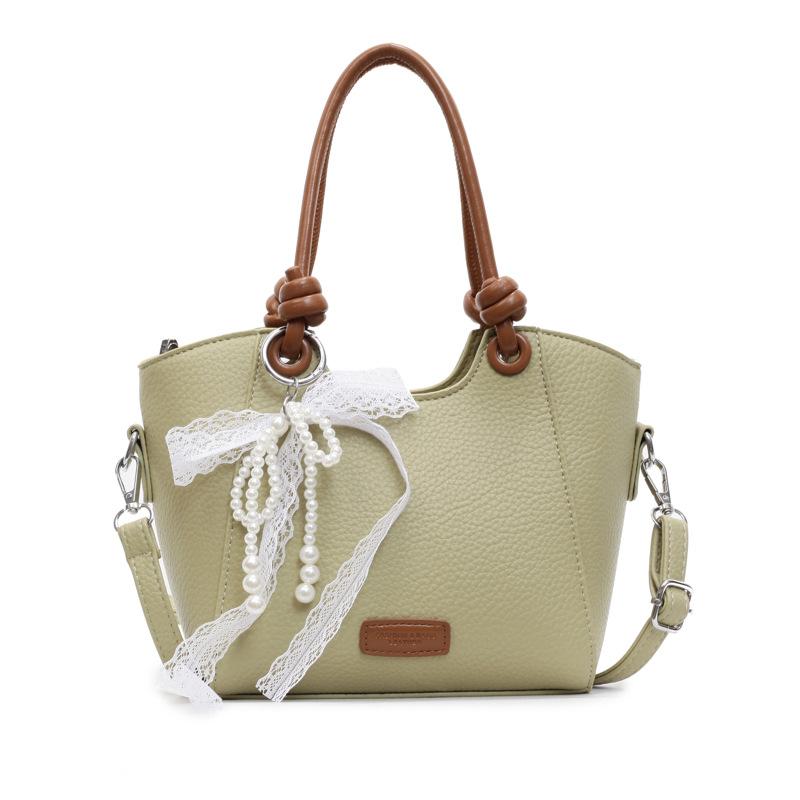 Premium Sense Niche Contrasting Color Bag 2025 New Trendy Fashion Shoulder Handbag Versatile Messenger Bucket Bag