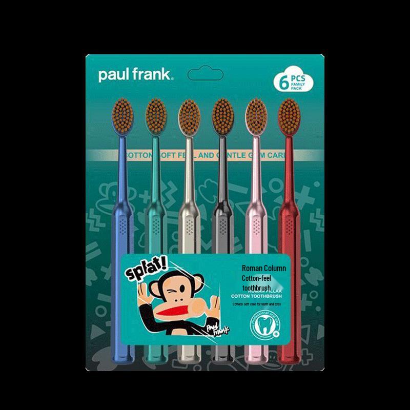 Paul Frank Roman Pillar Cotton-Feel Toothbrush 6-Pack