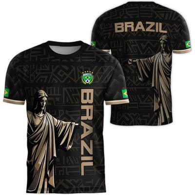 Camiseta de Fútbol de Brasil para Hombre, Camisetas Brasileñas, Camisetas de Fútbol de Brasil, Camiseta de Fútbol Brasileña