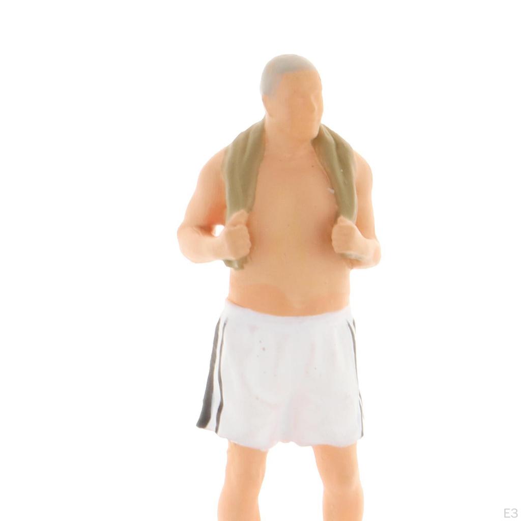 1:64 Garage Models Stage Figures for Race Medal People Old Man Locker Model