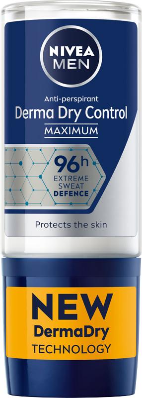 357768 Nivea Derma Dry Control Male Antiperspirant Roll-On 50