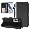 For vivo V50 Lite 4G/vivo V50 Lite 5G Leather Case Wallet Stand Phone Cover with Wrist Strap