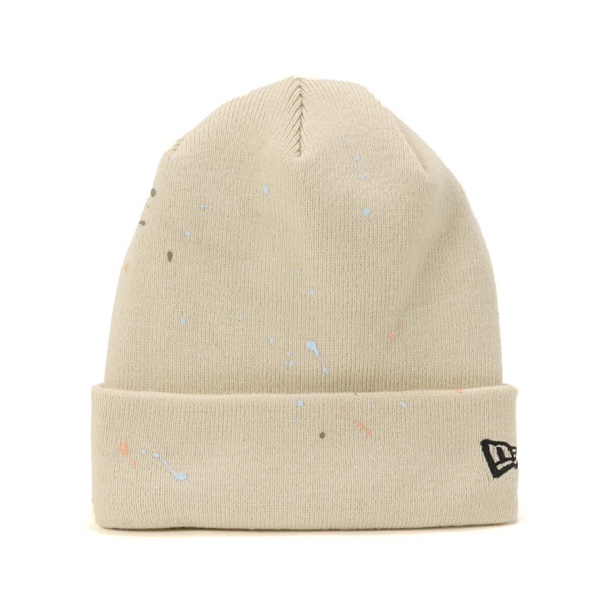 

Шапка вязаная New Era FREE BASIC CUFF KNIT SPLASH PRINT SBGE, песочно-бежевая