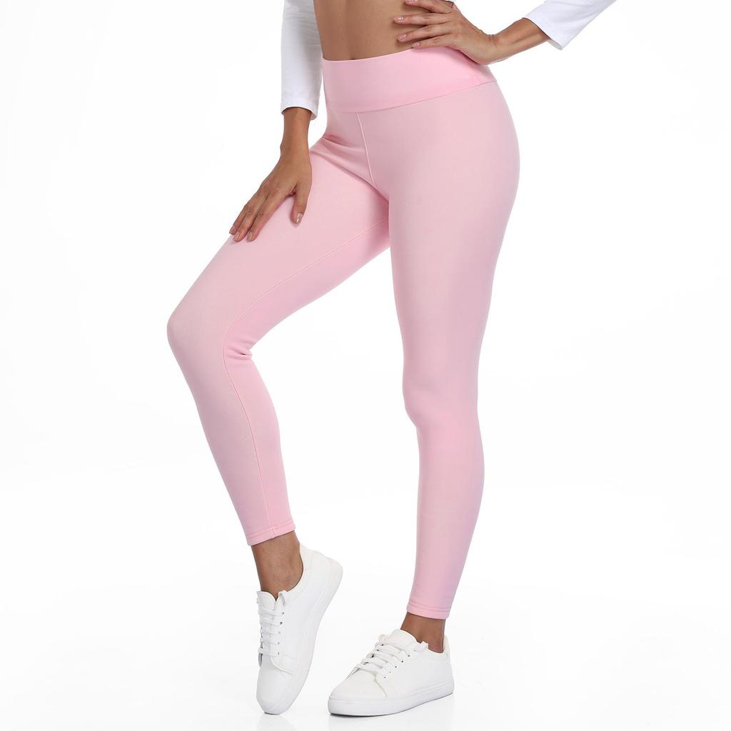 Women's High Waisted Fleece-Lined Lambswool Leggings