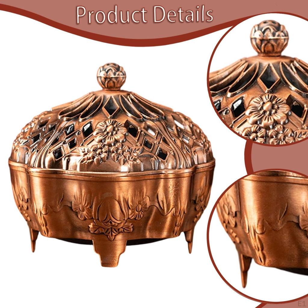 Burner Holder Bowl Censer Ornament for Bookshelf Cabinet Tea Room