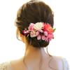 Simulation Floral Bridal Hair Accessories Vintage Bridesmaid Headwear Flower Hair Comb  Festival