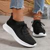 Fashion Spring Autumn Comfortable Sports Shoes for Women Lightweight Breathable Knitted Sneakers Woman Thick Sole Slip On Casual Shoes
