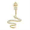 Bobisty 316L Surgical Steel Belly Button Ring Cute Butterfly Dangle Navel Piercing Jewelry for Women