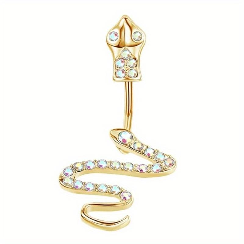 Bobisty 316L Surgical Steel Belly Button Ring Cute Butterfly Dangle Navel Piercing Jewelry for Women
