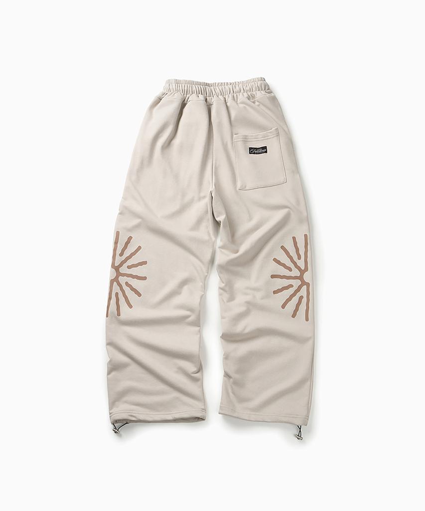 FREEMARIO Sunrise Wide Training Pants [Cream Gray]