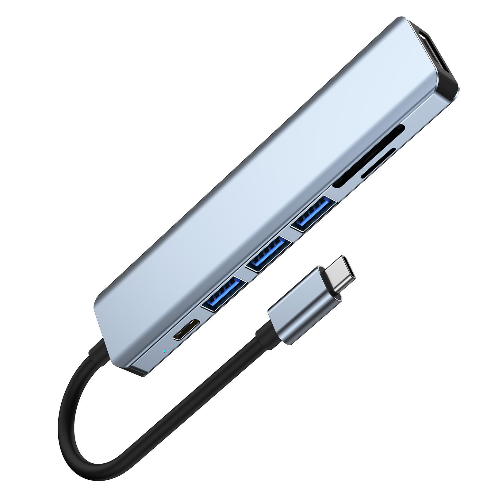 Type-C Docking Station Compatible with 7-in-1 Expansion Dock