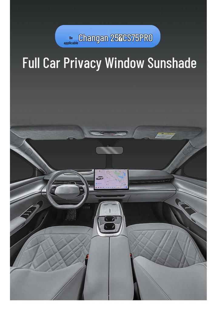 Changan CS75PRO Sonnenschutz: Wärmedämmung, Sonnenschutz, Sichtschutz & Undurchsichtige Fensterplatte für 25 Modelle