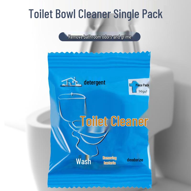Toilet Bowl Cleaner with Jasmine Fragrance - Blue Bubble Cleaning Block