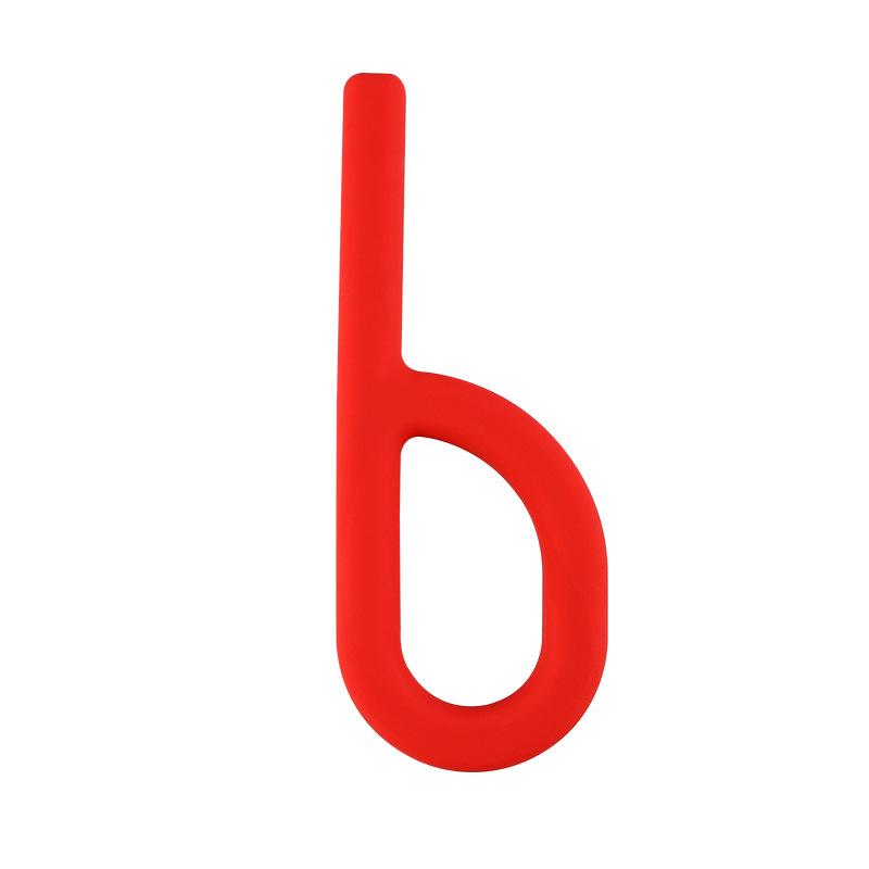 Κολιέ Οδοντοφυΐας Σιλικόνης σε σχήμα P & Παιχνίδι Μασήματος για Μωρά