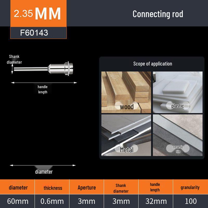 Mini Diamond Cutting Disc for Electric Grinders - Seam Cleaning, Glass, Jade, Stone Grinding