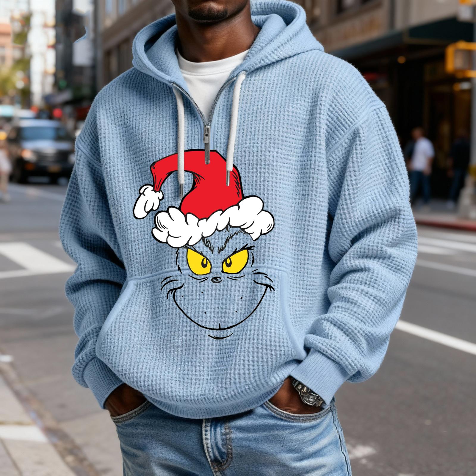 

Мужская повседневная однотонная толстовка с капюшоном и длинным рукавом на молнии Mokaloha, повседневная футболка с длинным рукавом на молнии L