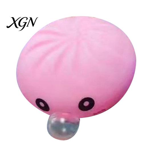 Dumpling Squeeze Toy Bubble Blowing with Steamer Box Soft Steamed Calming Hand Bun Sensory Decompression Dough Stress Ball Fidget Anxiety