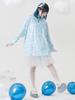 Cinnamon Arm Cover ACDC RAG Harajuku Style Sanrio Collaboration Cinnamoroll Unisex [ACDC Rag] (Blue)