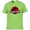 Cartoon dinosaur T-shirt printed summer dinosaur T-shirt funny Harajuku top Jurassic offline park T-shirt A286