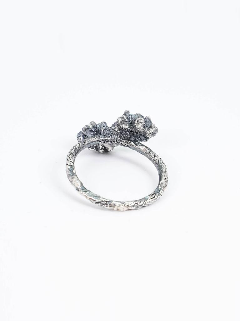 Harang Hr 130R_Double Gemstone Ring (Blue)