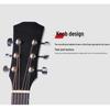 41" Round Cutaway Folk Guitar - All Linden Wood