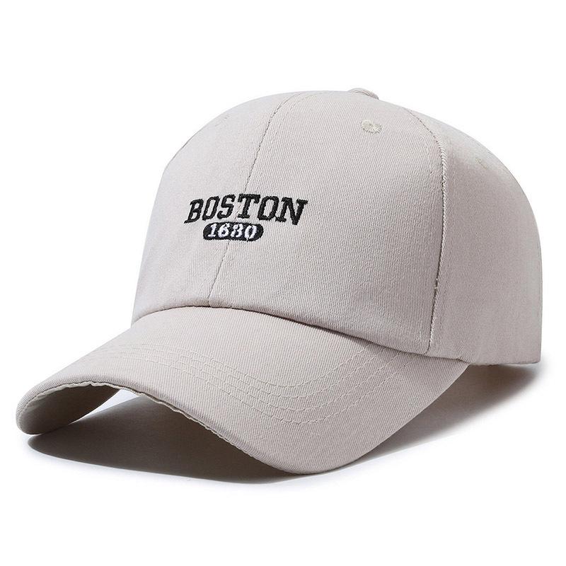 New big head circumference baseball cap Internet celebrity versatile embroidery baseball hat deep top big short brim letter embroidery
