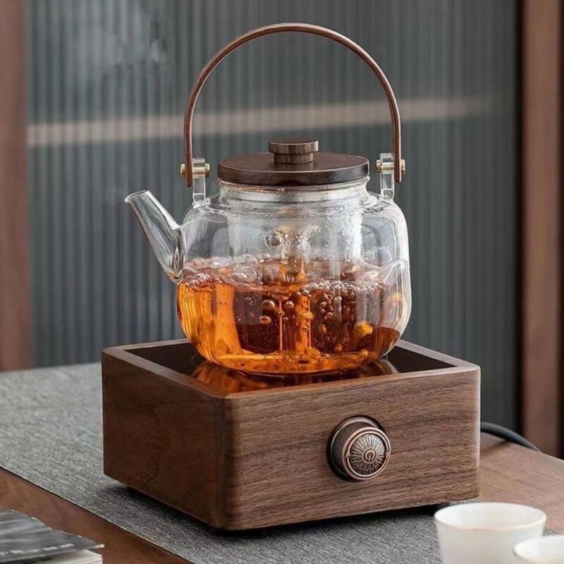 Shanggqi Glass Steaming Teapot Set with Electric Ceramic Stove
