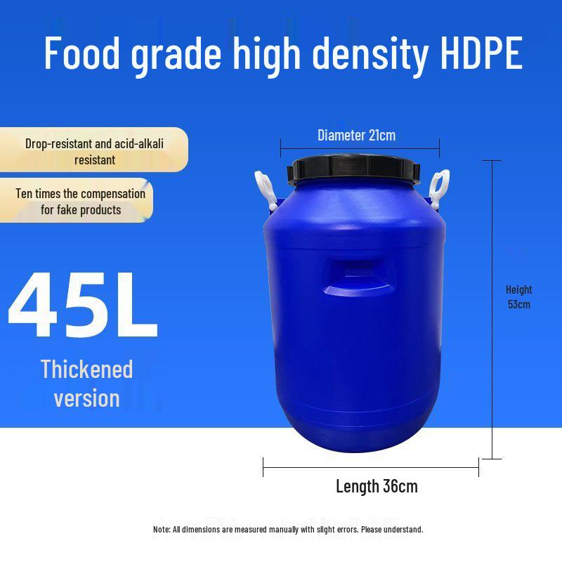 Multifunctional Square Food Grade Plastic Bucket: Composting, Water Storage, Fermentation, Oil Drum, Honey Seal, Chemical Use.