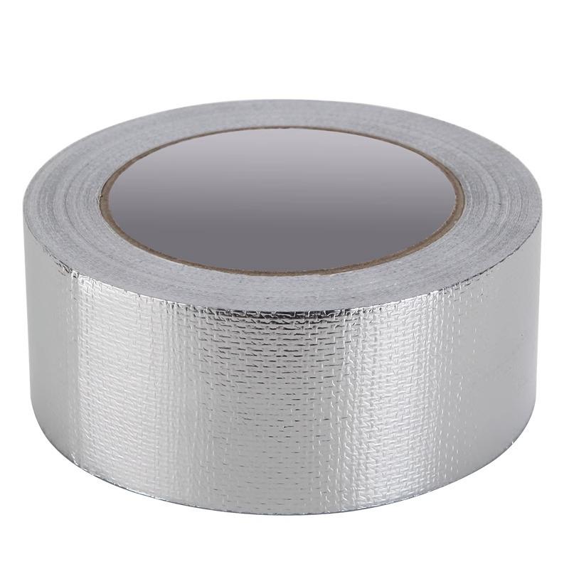 Fiberglass Aluminum Foil Tape - 0.15mm Thick, Flame Retardant, Heat-Resistant, Waterproof, Tear-Resistant, Insulating.