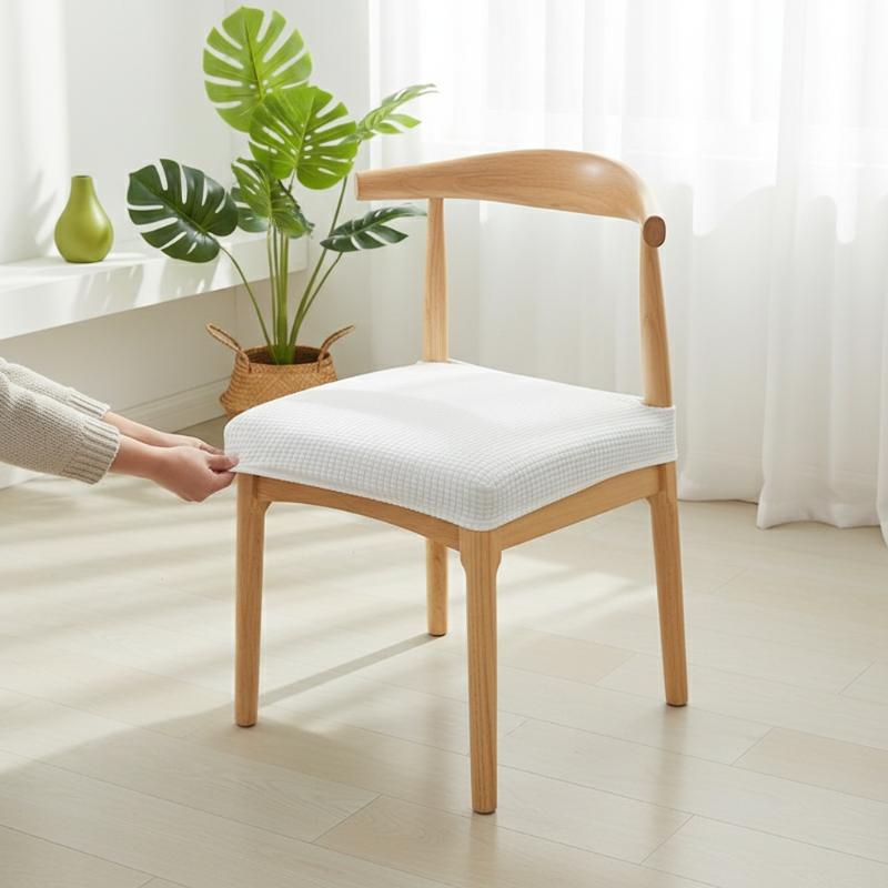 Fashion Modern Simple Solid Color Stretchy Chair Cover Chair Covers Washable Removable Din
